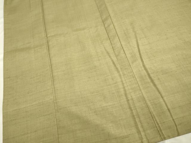 平和屋着物▽結城紬 単衣 木蘭色 正絹 逸品 DAAP7409du