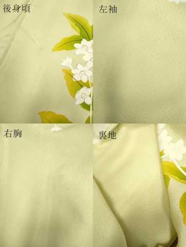 平和屋着物▽訪問着 単衣 手描き 枝花文 正絹 逸品 DAAP7410du