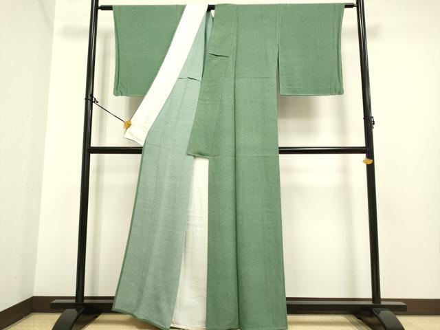 平和屋着物▽江戸小紋　飯島輝也　単衣　鮫小紋柄　正絹　逸品　DAAP7419du