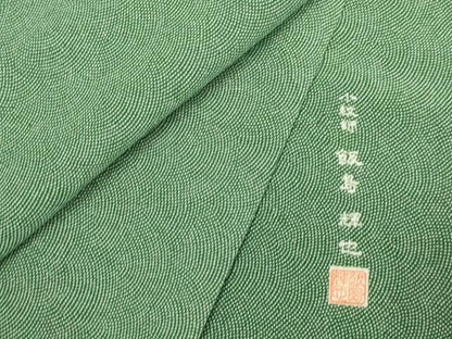 平和屋着物▽江戸小紋　飯島輝也　単衣　鮫小紋柄　正絹　逸品　DAAP7419du