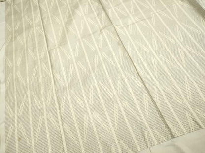 平和屋着物▽本場大島紬　白大島　単衣　100亀甲　間道　正絹　逸品　DAAP7432du