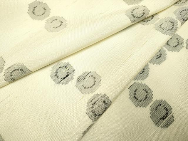 平和屋着物▽上質な紬 単衣 唐草文 正絹 逸品 DAAP7434du