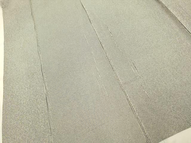 平和屋着物▽上質な小紋 単衣 縞 正絹 逸品 DAAP7442du