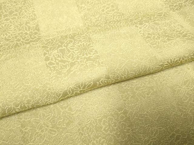 平和屋着物▽上質な色無地 単衣 市松花地紋 桑染色 さが美扱い 正絹 逸品 DAAP7444du