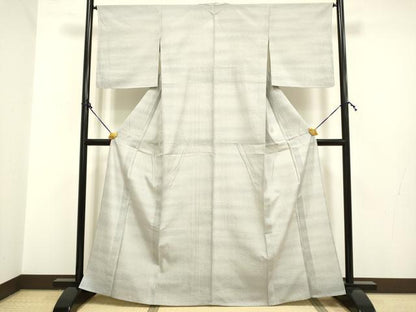 平和屋着物▽上質な小紋　単衣　霞文　暈し染め　さが美扱い　正絹　逸品　DAAP7455du