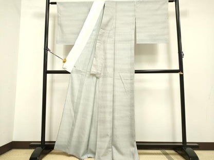 平和屋着物▽上質な小紋　単衣　霞文　暈し染め　さが美扱い　正絹　逸品　DAAP7455du