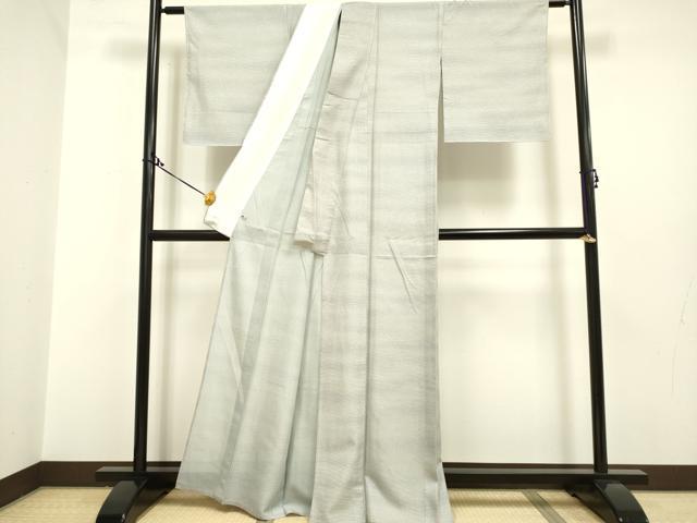 平和屋着物▽上質な小紋　単衣　霞文　暈し染め　さが美扱い　正絹　逸品　DAAP7455du