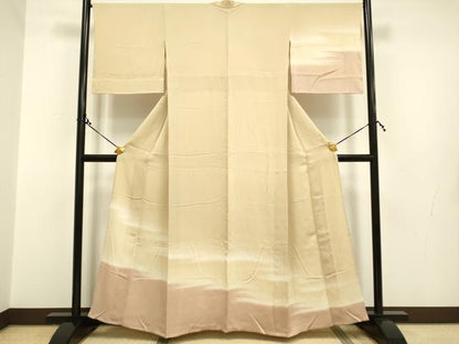平和屋着物▽訪問着　単衣　霞文　暈し染め　正絹　逸品　DAAP7469du