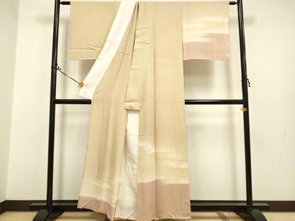 平和屋着物▽訪問着　単衣　霞文　暈し染め　正絹　逸品　DAAP7469du