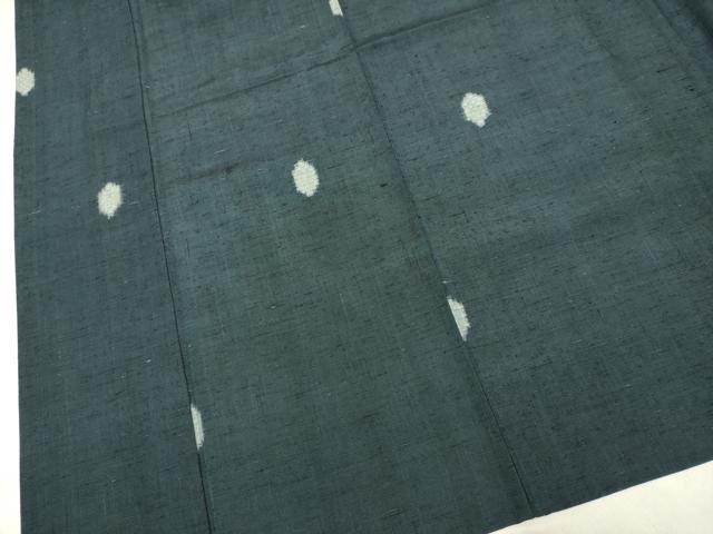 平和屋着物▽上質な紬 単衣 亀甲文 正絹 逸品 DAAP7479du
