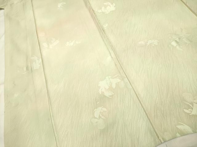 平和屋着物▽上質な小紋　単衣　枝花地紋　暈し染め　正絹　逸品　DAAP7480du
