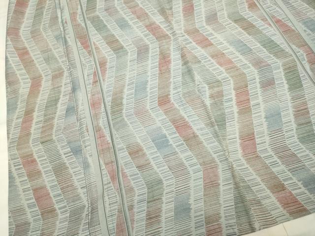 平和屋着物▽上質な紬　単衣　変わり間道　正絹　逸品　DAAP7491du