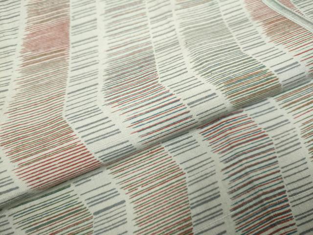平和屋着物▽上質な紬　単衣　変わり間道　正絹　逸品　DAAP7491du