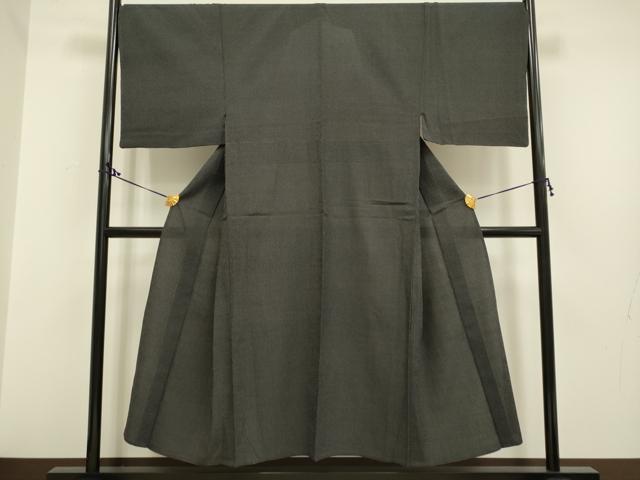 平和屋着物▽男性 本塩沢 単衣 蚊絣 正絹 逸品 DAAP7507du