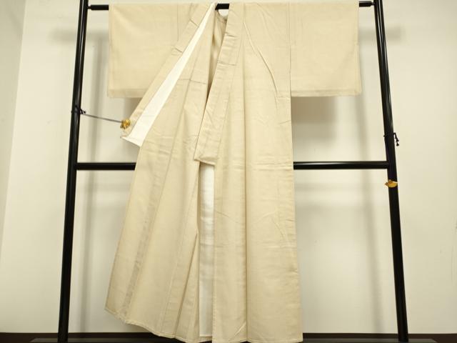平和屋着物▽結城紬 単衣 本草木染 丁子色 証紙付き 正絹 逸品 DAAP7508du
