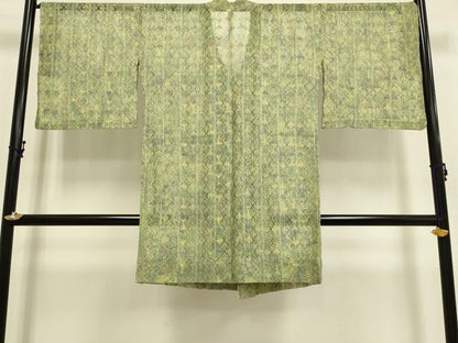 平和屋着物▽道行コート スリーシーズン 春夏秋 塵除け リボン織 正絹 逸品 DAAP7519du