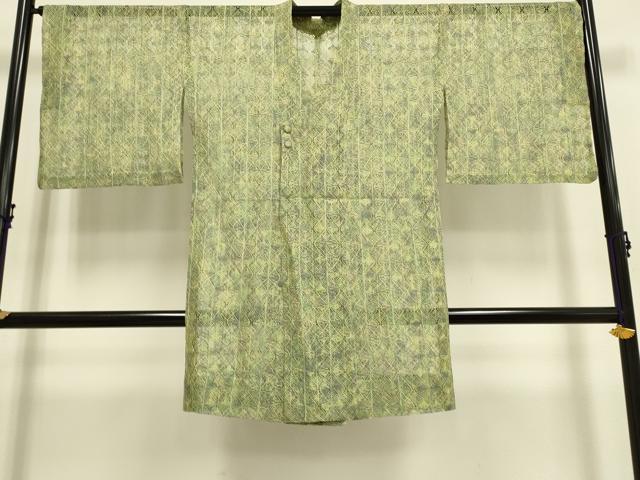 平和屋着物▽道行コート スリーシーズン 春夏秋 塵除け リボン織 正絹 逸品 DAAP7519du