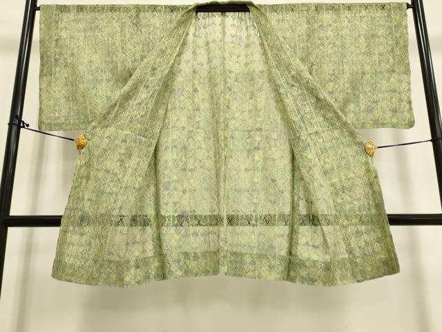 平和屋着物▽道行コート スリーシーズン 春夏秋 塵除け リボン織 正絹 逸品 DAAP7519du