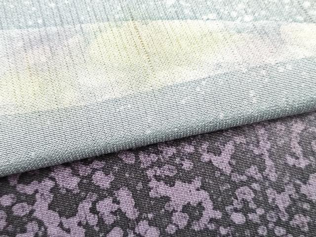 平和屋着物●染色家 岸上純平 訪問着 草花文 暈し染め 正絹 逸品 DAAP7817yyy