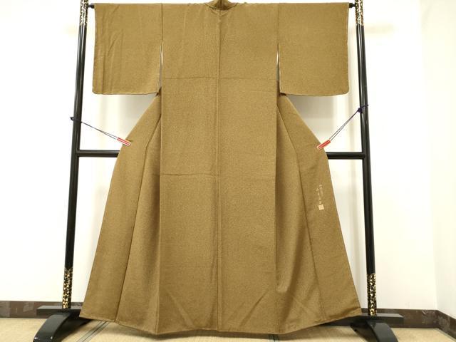 平和屋着物●伝統工芸士 山本高男 小紋 霞文 正絹 逸品 DAAP7878yyy