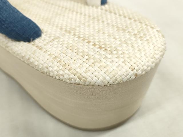 平和屋着物●和装小物　和装草履　スリーシーズン　春夏秋　ラタン草履　ラタンメッシュ　カフェ草履　履物　逸品　DAAQ1467zzz