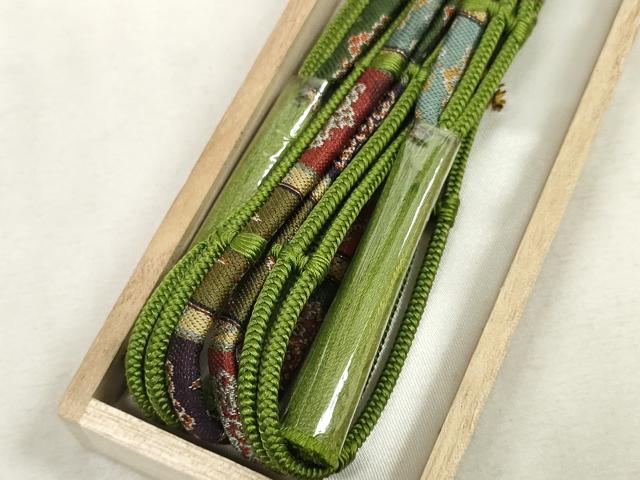 平和屋着物●和装小物　帯締め8本　龍村美術織物　藤三郎紐　唐花雙鳥長斑錦　逸品　未使用　DAAQ1480zzz