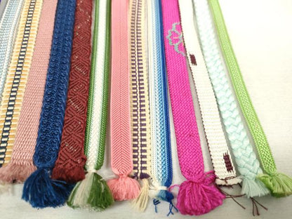 平和屋着物●和装小物　三分紐20本　帯締め　飾り紐　帯留め紐　逸品　DAAQ1510zzz
