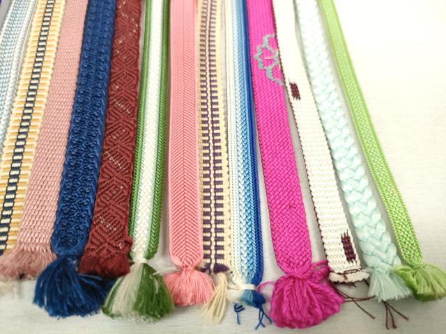平和屋着物●和装小物　三分紐20本　帯締め　飾り紐　帯留め紐　逸品　DAAQ1510zzz