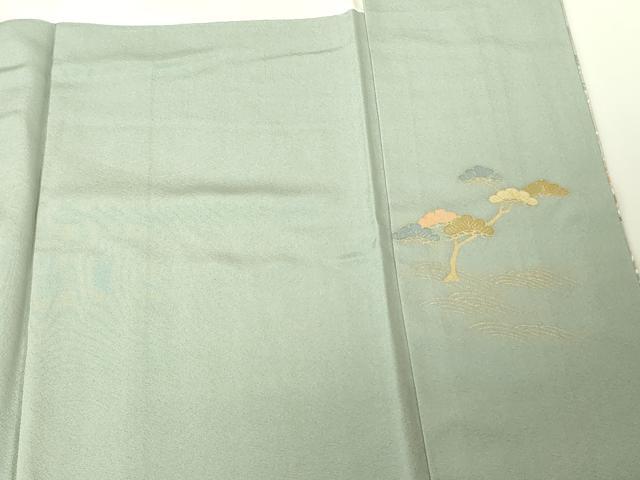 平和屋着物■豪華色留袖　流水風景松文　暈し染め　金彩　正絹　逸品　BAAS6313we