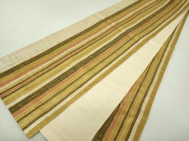 平和屋着物●全通柄袋帯 櫛織り 間道 正絹 逸品 DAAQ2843ps