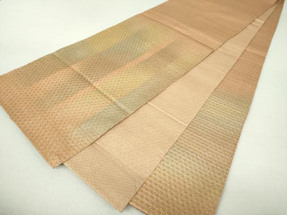 平和屋着物●ひなや工房 くむ・あむ・おる 伊豆蔵明彦 太鼓柄袋帯 刺繍 宝尽くし花文 金糸 正絹 逸品 DAAQ2846ps