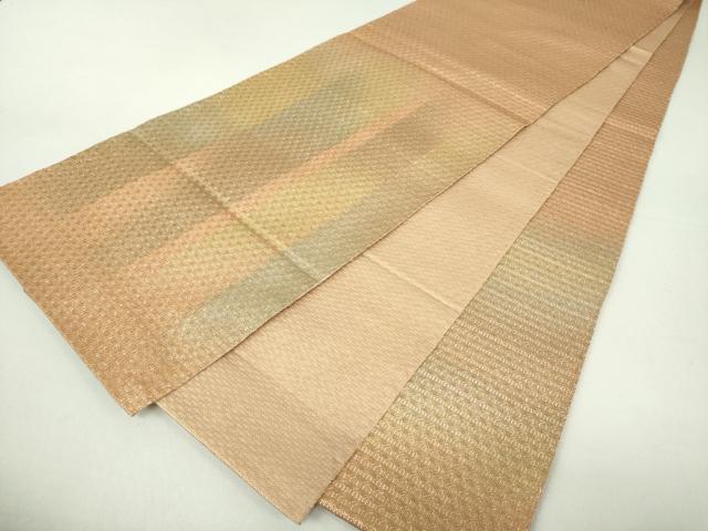 平和屋着物●ひなや工房 くむ・あむ・おる 伊豆蔵明彦 太鼓柄袋帯 刺繍 宝尽くし花文 金糸 正絹 逸品 DAAQ2846ps