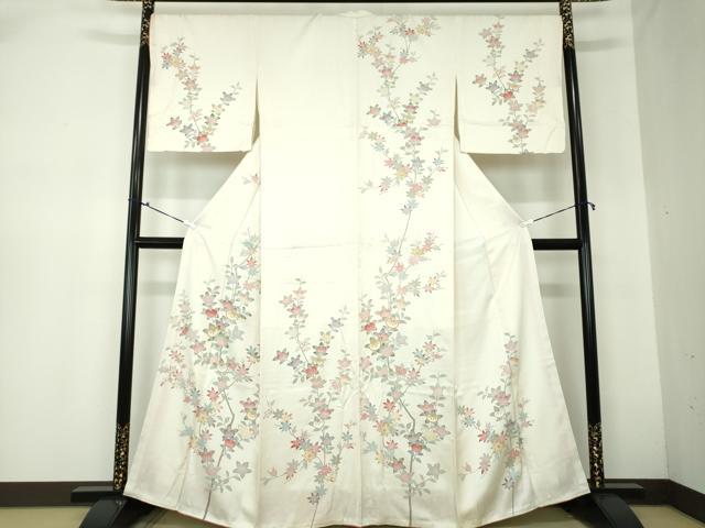 平和屋着物●訪問着 橘 楓 正絹 逸品 未使用 DAAQ2881ps