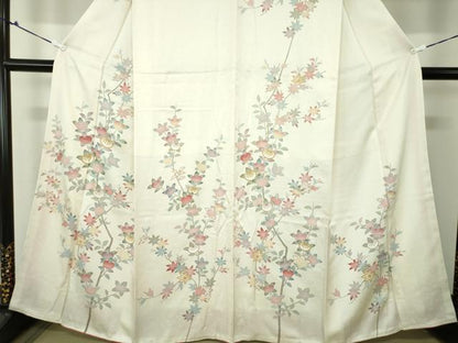 平和屋着物●訪問着 橘 楓 正絹 逸品 未使用 DAAQ2881ps