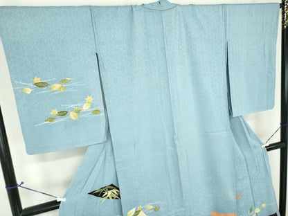 平和屋着物●お引きずり・お引き摺り　訪問着　和装　舞台　舞妓　芸妓　芸者　衣装　背抜き仕立て　吉祥吹き寄せ花文　逸品　DAAQ2916ps