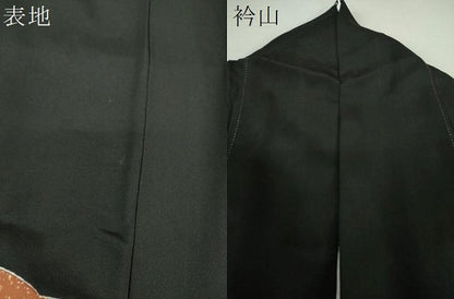 平和屋着物●豪華黒留袖　駒刺繍　雪輪吉祥花文　金彩　阪急百貨店扱い　正絹　逸品　DAAQ2954ps