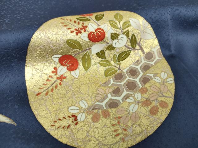 平和屋着物●訪問着　駒刺繍　吉祥花丸文　金彩　ゑり善扱い　正絹　逸品　DAAQ2975ps 平和屋着物○訪問着 駒刺繍 吉祥花丸文 金彩 ゑり善扱い 正絹