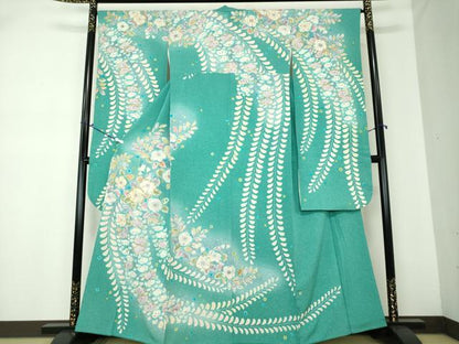 平和屋着物●豪華振袖 絞り 辻が花 暈し染め やまと誂製 正絹 逸品 DAAQ3001ps