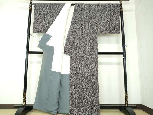 平和屋着物●重要無形文化財 人間国宝 中村勇二郎 江戸小紋 動物文 正絹 逸品 DAAQ3101ps