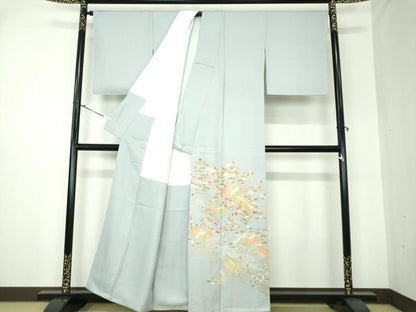 平和屋着物●豪華色留袖 駒刺繍 松竹梅 流水檜扇花文 金彩 正絹 逸品 未使用 DAAQ3113ps