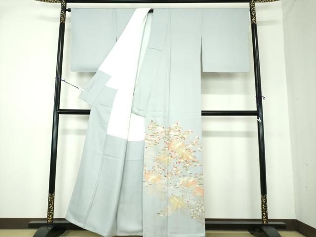平和屋着物●豪華色留袖 駒刺繍 松竹梅 流水檜扇花文 金彩 正絹 逸品 未使用 DAAQ3113ps