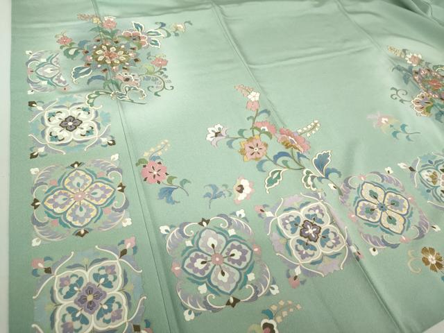 平和屋着物●豪華色留袖 作家物 正倉院更紗花文 暈し染め 金彩 正絹 逸品 DAAQ3124ps
