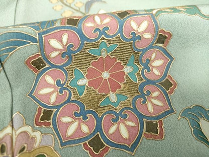 平和屋着物●豪華色留袖 作家物 正倉院更紗花文 暈し染め 金彩 正絹 逸品 DAAQ3124ps