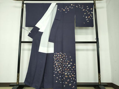 平和屋着物●訪問着　総刺繍　宝尽くし　金糸　正絹　逸品　DAAQ3151ps