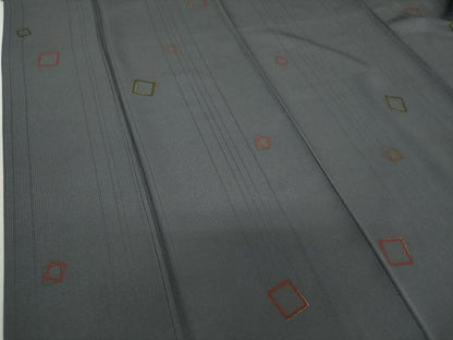 平和屋着物●上質な小紋 四角 金彩 三越扱い 正絹 逸品 DAAQ3152ps