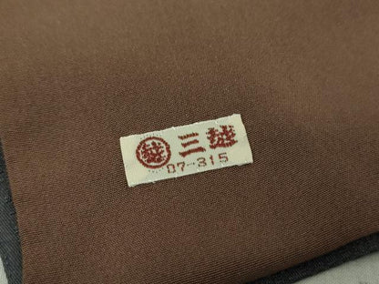 平和屋着物●上質な小紋 四角 金彩 三越扱い 正絹 逸品 DAAQ3152ps