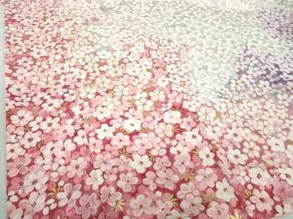 平和屋着物●紫綬褒章 巨匠『岩田専太郎』 振袖 駒刺繍 舞梅 暈し染め 金彩 正絹 逸品 DAAQ3160ps