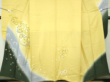 平和屋着物●豪華振袖　舞桜　暈し染め　金彩　鈴乃屋扱い　正絹　逸品　DAAQ3224ps