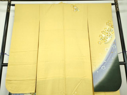 平和屋着物●豪華振袖　舞桜　暈し染め　金彩　鈴乃屋扱い　正絹　逸品　DAAQ3224ps