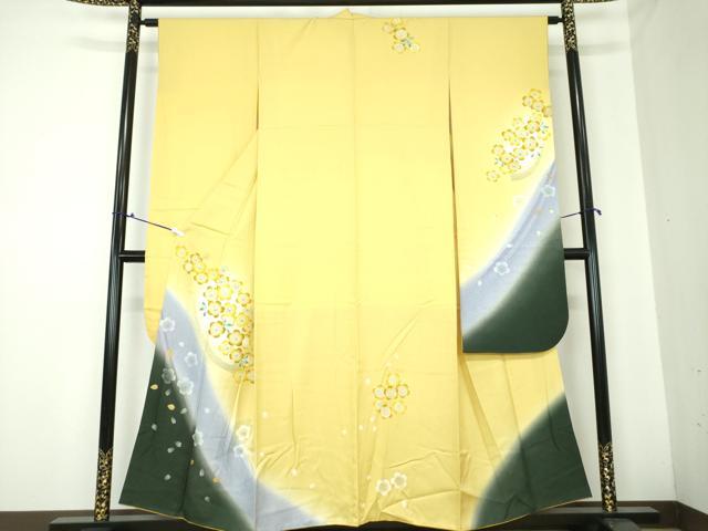平和屋着物●豪華振袖　舞桜　暈し染め　金彩　鈴乃屋扱い　正絹　逸品　DAAQ3224ps